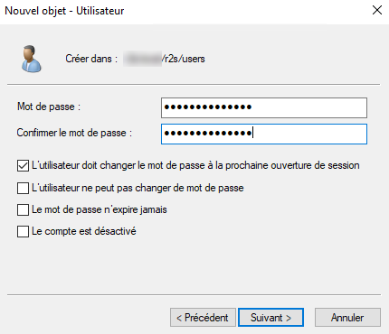 Création et paramétrage du compte