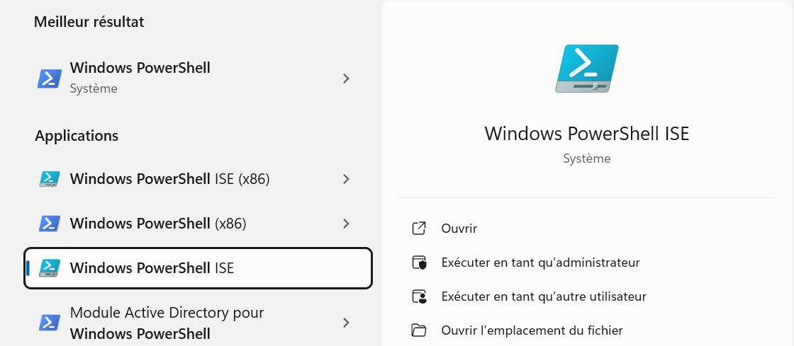 Windows Powershell ISE