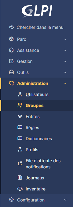 Catégorie groupes