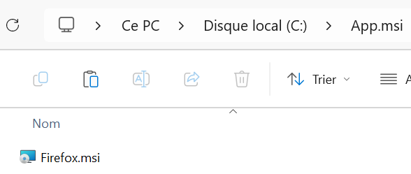 Dossier partagé App.msi