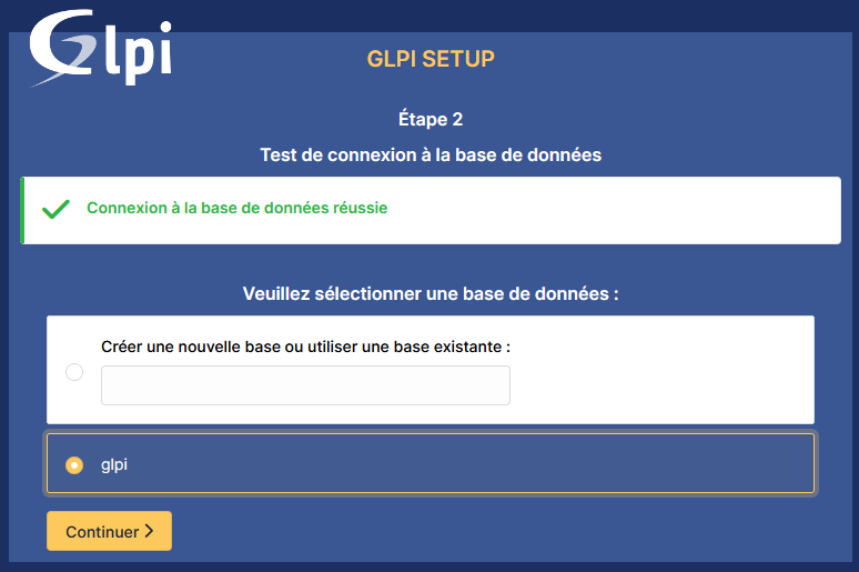Connexion à la base de données