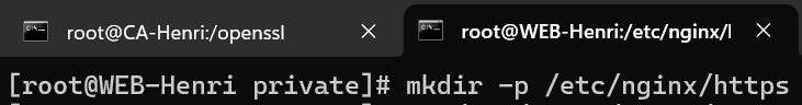 Résultat mkdir https