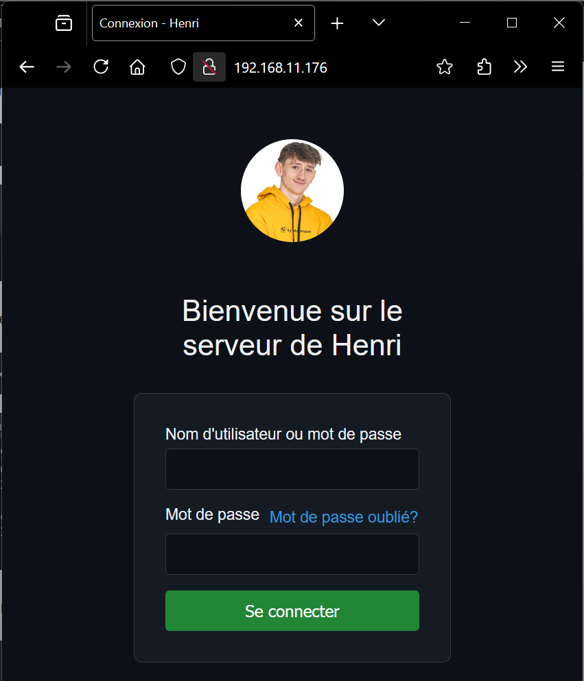Site sans sécurité