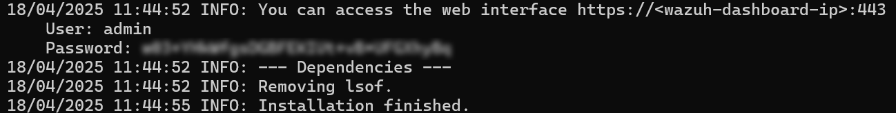 Installation de Wazuh