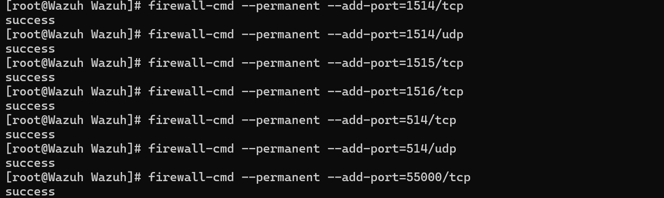 Ouverture ports