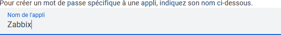 Créer une clé d’application’